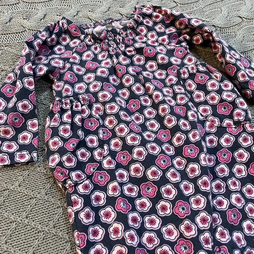 Tea Collection Floral Romper ~ 0/3M